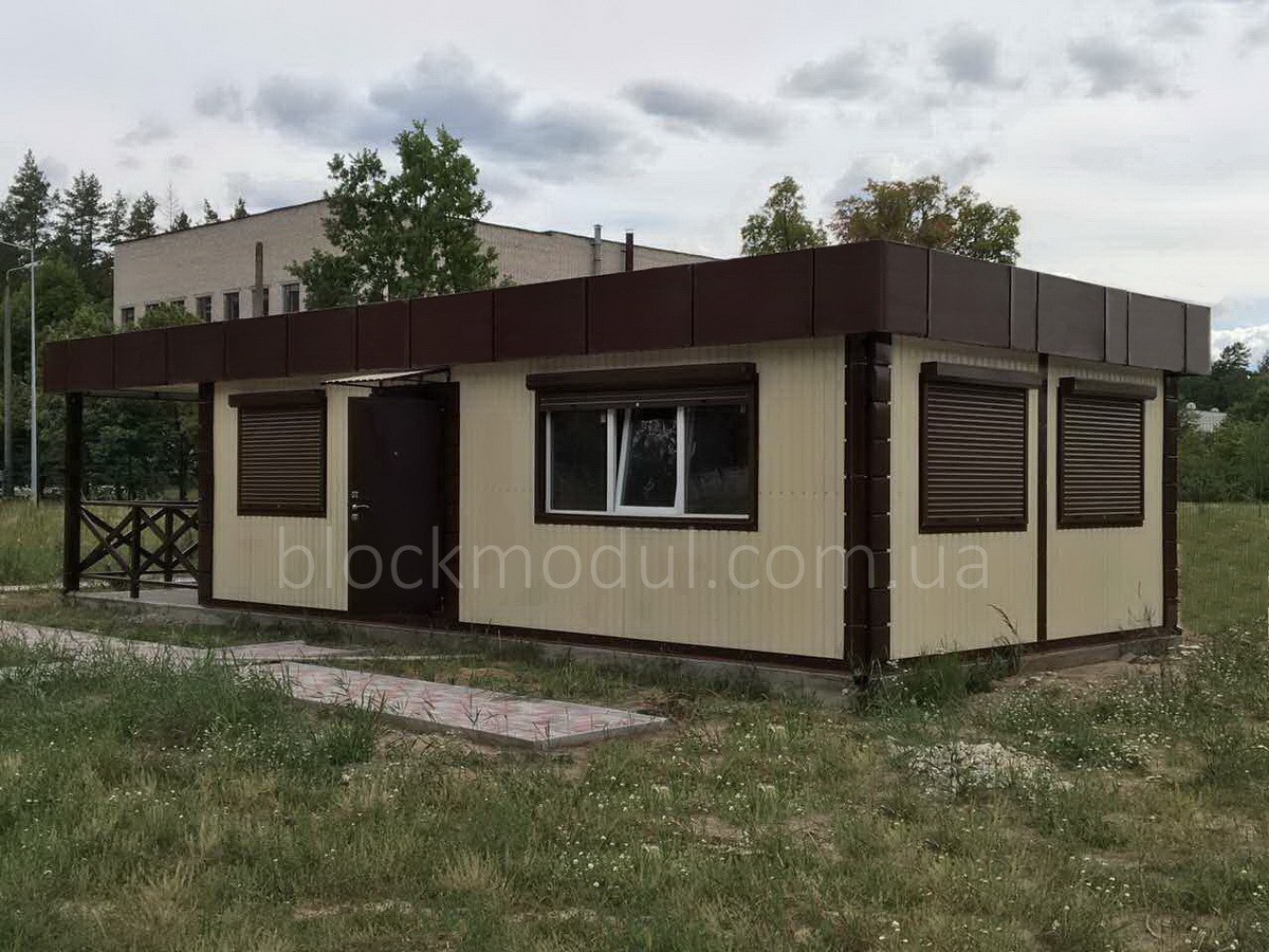 Административно бытовой модуль 12х5м с верандой для ДП «Укркосмос»