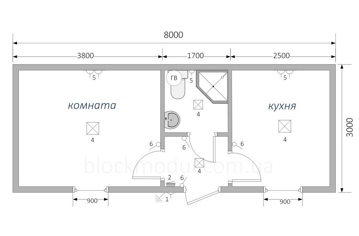 Планировка вагончика для дачи